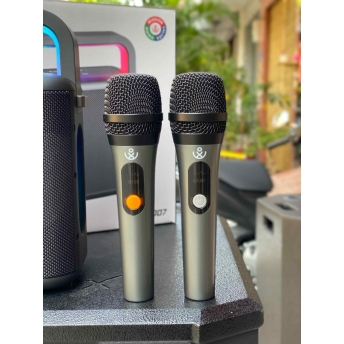Loa SINOBAMD Nuts - Công Suất 120W Công Nghệ DSP Âm Thanh Đánh Cực Khủng, Nghe Siêu Hay, Tặng Kèm 2 Micro Không Dây Và Phụ Kiện Dây Đeo Chéo