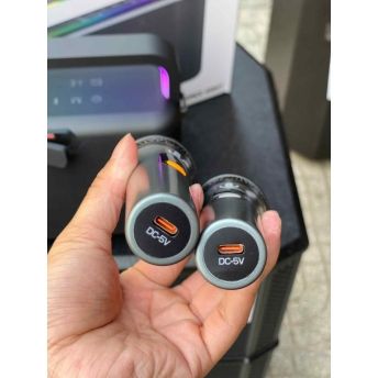 Loa SINOBAMD Nuts - Công Suất 120W Công Nghệ DSP Âm Thanh Đánh Cực Khủng, Nghe Siêu Hay, Tặng Kèm 2 Micro Không Dây Và Phụ Kiện Dây Đeo Chéo