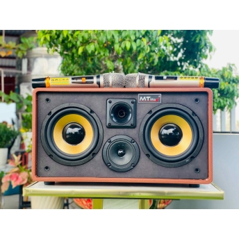 Loa Xách Tay Karaoke MTMAX M16Pro Bass Đôi 16.5CM, trung 7.6cm, treble 5cm Pin 12.000mAh, Bo Mạch Cao Cấp K10Plus, Micro nhôm Công Suất 480W