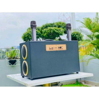 Loa Xách Tay MT888 Hệ Thống 8 Loa Âm Thanh Đa Chiều Bass20 Đôi Công Suất 500W Bass Căng Ấm, Tiếng Lên Siêu Rõ Đi Kèm Cặp Micro Hát Nhẹ Vang Sâu