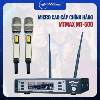 Micro Đầu Thu Cao Cấp Chính Hãng MTMAX MT500 Chuyên Dụng Loa Kéo, Amply Hiện Tại Trên Thị Trường