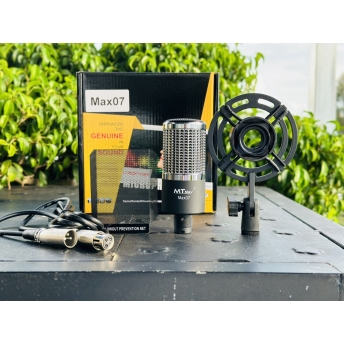 Micro Thu Âm Chính Hãng MTMAX MAX07 - Micro Condenser Livestream Cao Cấp, Hỗ Trợ Nguồn 48V, Âm Thanh Chuẩn Chuyên Nghiệp, Lọc Âm Cực Tốt, Dễ Dàng Sử Dụng.