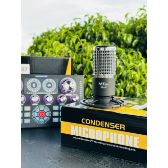 Micro Thu Âm Chính Hãng MTMAX MAX07 - Micro Condenser Livestream Cao Cấp, Hỗ Trợ Nguồn 48V, Âm Thanh Chuẩn Chuyên Nghiệp, Lọc Âm Cực Tốt, Dễ Dàng Sử Dụng.
