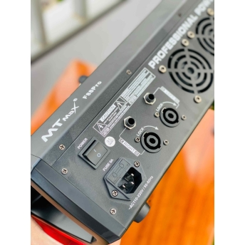 Mixer MTMAX F88Pro Đẩy Liền Vang Liền Mixer Công Suất 8 Cổng Micro Chỉnh Equalizer 99 Hiệu Ứng DSP