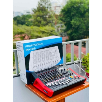 Mixer MTMAX F88Pro Đẩy Liền Vang Liền Mixer Công Suất 8 Cổng Micro Chỉnh Equalizer 99 Hiệu Ứng DSP