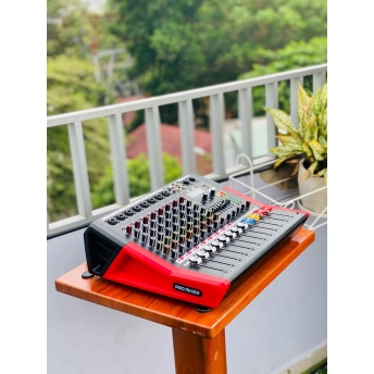 Mixer MTMAX F88Pro Đẩy Liền Vang Liền Mixer Công Suất 8 Cổng Micro Chỉnh Equalizer 99 Hiệu Ứng DSP