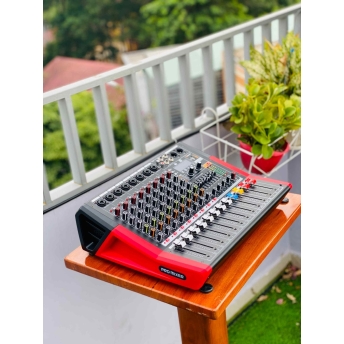 Mixer MTMAX F88Pro Đẩy Liền Vang Liền Mixer Công Suất 8 Cổng Micro Chỉnh Equalizer 99 Hiệu Ứng DSP