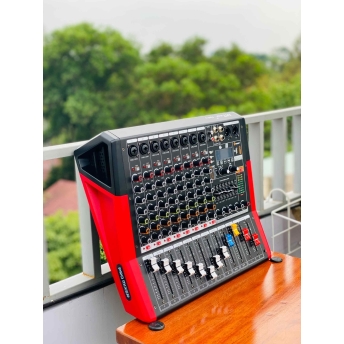 Mixer MTMAX F88Pro Đẩy Liền Vang Liền Mixer Công Suất 8 Cổng Micro Chỉnh Equalizer 99 Hiệu Ứng DSP