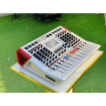 Mixer Liền Công Suất MTMAX KV8Pro Đẩy Liền Vang, Liền Mixer Công Suất 1100W Màn Hình Led Hiển Thị Chi Tiết, 6 Cổng Micro, Chỉnh Equalizer, 99 Hiệu Ứng DSP Đánh Được Cặp Loa 3 Tấc Trở Xuống