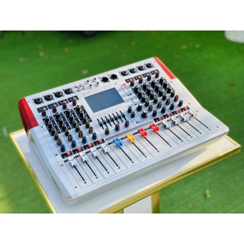 Mixer Liền Công Suất MTMAX KV8Pro Đẩy Liền Vang, Liền Mixer Công Suất 1100W Màn Hình Led Hiển Thị Chi Tiết, 6 Cổng Micro, Chỉnh Equalizer, 99 Hiệu Ứng DSP Đánh Được Cặp Loa 3 Tấc Trở Xuống