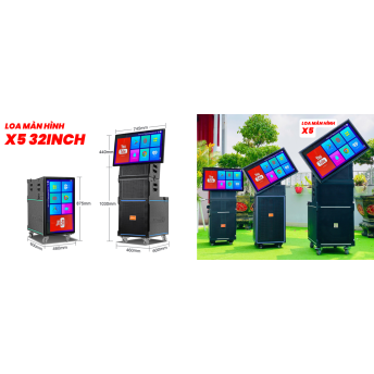 Loa Màn Hình Gập MTMAX X5 Bass35 Màn Hình 32inch Công suất 1000W