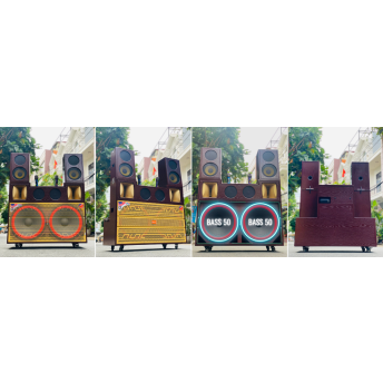 Loa Kéo Karaoke Di Động T05 Pro - Công Suất Cực Lớn 1700W, Hệ Thống 10 Loa 3 Đường Tiếng, 2 Bass Lớn 50cm, 2 Bass 20cm, 4 Trung, 2 Treble Âm Thanh Mạnh Mẽ, Tặng Kèm 2 Micro Chống Hú Cao Cấp