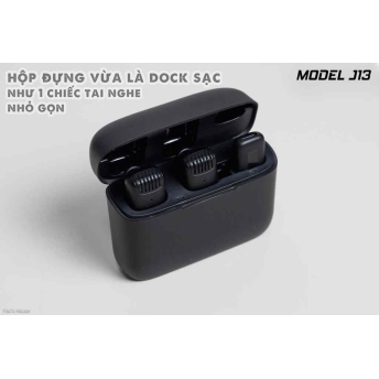 Mic không dây MTMAX J13 dành cho điện thoại gọn kết nối nhanh pin khỏe