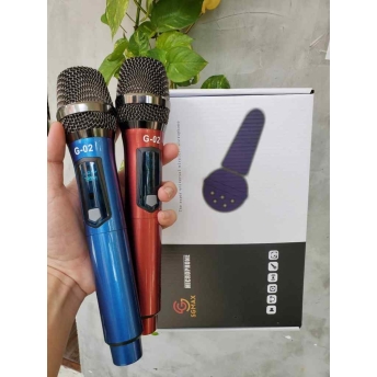 Micro Không Dây SGMAX G02 , Mẫu 2 Mic Mới, Chuyên Dùng Cho karaoke Hát Nhẹ