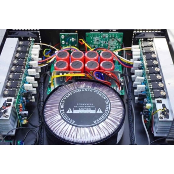 Cục đẩy công suất MTMAX MAX 9000Pro - Main công suất 2 kênh, 32 sò, 8 tụ