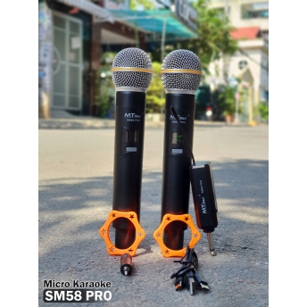 Micro Không Dây MTMAX SM58 PRO Cao Cấp 2 Mic Chuyên Dùng Cho karaoke Hát Nhẹ