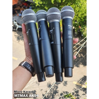 Micro Không Dây MTMAX AK94 Cao Cấp 4 Mic Chuyên Dùng Cho karaoke Hát Nhẹ