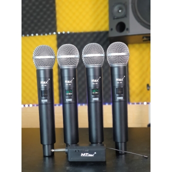 Micro Không Dây MTMAX AK94 Cao Cấp 4 Mic Chuyên Dùng Cho karaoke Hát Nhẹ