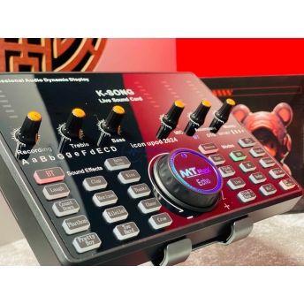 Sound Card Livestream DJ Icon upod 2024 Tương Thích Android, IOS chuyên thu âm, livestream...