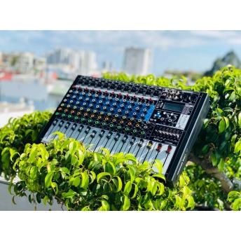 Mixer MTMAX FX22Plus – 12 Dường Line Tích Hợp Nguồn 48V, 99 Hiệu Ứng DSP, Hát Livestream, Thu Âm, Karaoke Với Dàn Âm Thanh Gia Đình