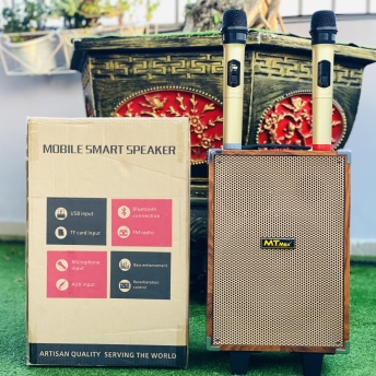 Loa xách tay di động BK51 - Loa Karaoke Chính Hãng Giá Rẻ Công Suất Lớn 100W Bass 20cm Âm Thanh Mạnh Mẽ Tặng Kèm 2 Micro Không Dây Cao Cấp Bảo Hành 12 Tháng