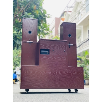 Loa Kéo Karaoke Di Động T05 Pro - Công Suất Cực Lớn 1700W, Hệ Thống 10 Loa 3 Đường Tiếng, 2 Bass Lớn 50cm, 2 Bass 20cm, 4 Trung, 2 Treble Âm Thanh Mạnh Mẽ, Tặng Kèm 2 Micro Chống Hú Cao Cấp
