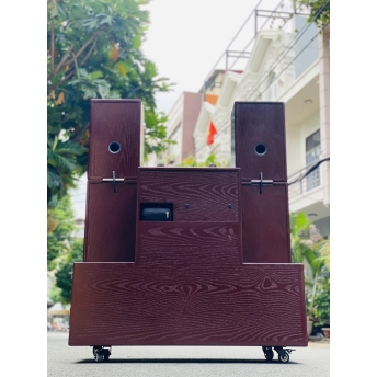 Loa Kéo Karaoke Di Động T05 Pro - Công Suất Cực Lớn 1700W, Hệ Thống 10 Loa 3 Đường Tiếng, 2 Bass Lớn 50cm, 2 Bass 20cm, 4 Trung, 2 Treble Âm Thanh Mạnh Mẽ, Tặng Kèm 2 Micro Chống Hú Cao Cấp