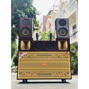Loa Kéo Karaoke Di Động T05 Pro - Công Suất Cực Lớn 1700W, Hệ Thống 10 Loa 3 Đường Tiếng, 2 Bass Lớn 50cm, 2 Bass 20cm, 4 Trung, 2 Treble Âm Thanh Mạnh Mẽ, Tặng Kèm 2 Micro Chống Hú Cao Cấp