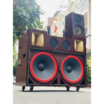 Loa Kéo Karaoke Di Động T05 Pro - Công Suất Cực Lớn 1700W, Hệ Thống 10 Loa 3 Đường Tiếng, 2 Bass Lớn 50cm, 2 Bass 20cm, 4 Trung, 2 Treble Âm Thanh Mạnh Mẽ, Tặng Kèm 2 Micro Chống Hú Cao Cấp