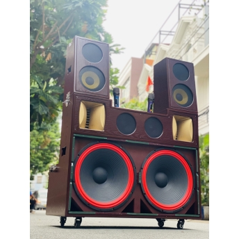 Loa Kéo Karaoke Di Động T05 Pro - Công Suất Cực Lớn 1700W, Hệ Thống 10 Loa 3 Đường Tiếng, 2 Bass Lớn 50cm, 2 Bass 20cm, 4 Trung, 2 Treble Âm Thanh Mạnh Mẽ, Tặng Kèm 2 Micro Chống Hú Cao Cấp