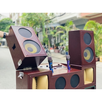 Loa Kéo Karaoke Di Động T05 Pro - Công Suất Cực Lớn 1700W, Hệ Thống 10 Loa 3 Đường Tiếng, 2 Bass Lớn 50cm, 2 Bass 20cm, 4 Trung, 2 Treble Âm Thanh Mạnh Mẽ, Tặng Kèm 2 Micro Chống Hú Cao Cấp