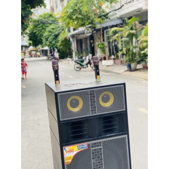 Loa Kéo Công Suất Lớn MTMAX KB01 Công Suất 1000W Bass Đôi 40cm Âm Thanh Uy Lực Đi Kèm 2 Micro Karaoke Hát Nhẹ Vang Sâu