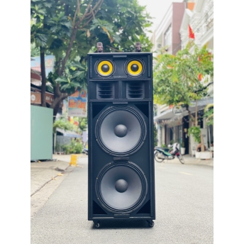 Loa Kéo Công Suất Lớn MTMAX KB01 Công Suất 1000W Bass Đôi 40cm Âm Thanh Uy Lực Đi Kèm 2 Micro Karaoke Hát Nhẹ Vang Sâu