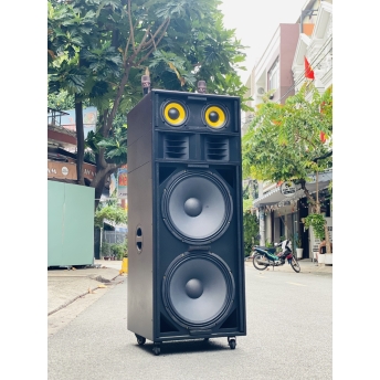 Loa Kéo Công Suất Lớn MTMAX KB01 Công Suất 1000W Bass Đôi 40cm Âm Thanh Uy Lực Đi Kèm 2 Micro Karaoke Hát Nhẹ Vang Sâu