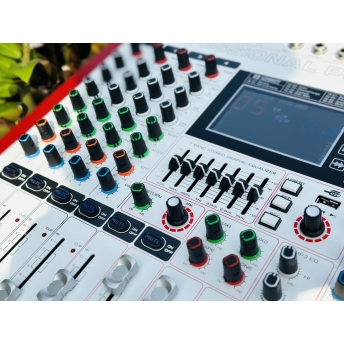 Mixer Cao Cấp Liên Công Suất MTMAX F23Pro 8 Đường Line 7 Band Equalizer Mượt Mà 99 Hiệu Ứng Chuyên Nghiệp DSP Bluetooth 5.0 Nguồn Điện Phantom + 48V Chất Lượng Cao