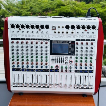 Mixer Cao Cấp Liên Công Suất MTMAX F25Pro 12 Đường Line Công Suất 950W + 950W 7 Band Equalizer Mượt Mà 99 Hiệu Ứng Chuyên Nghiệp DSP Bluetooth 5.0 Nguồn Điện Phantom + 48V Chất Lượng Cao