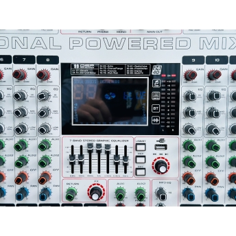 Mixer Cao Cấp Liên Công Suất MTMAX F25Pro 12 Đường Line Công Suất 950W + 950W 7 Band Equalizer Mượt Mà 99 Hiệu Ứng Chuyên Nghiệp DSP Bluetooth 5.0 Nguồn Điện Phantom + 48V Chất Lượng Cao