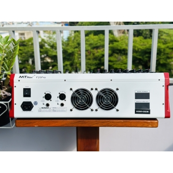 Mixer Cao Cấp Liên Công Suất MTMAX F25Pro 12 Đường Line Công Suất 950W + 950W 7 Band Equalizer Mượt Mà 99 Hiệu Ứng Chuyên Nghiệp DSP Bluetooth 5.0 Nguồn Điện Phantom + 48V Chất Lượng Cao