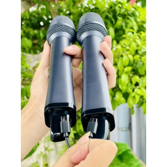 Micro Không Dây Cao Cấp MTMAX H2PRO - Cao Cấp Với Khả Năng Pin Nam Châm Hút Tự Động Sạc. Khả Năng Bắt Sóng Cao 50 - 100M, Chuyên Dùng Cho Karaoke Gia Đình, Phòng Trà, Quán Bar, Bảo Hành 12 Tháng