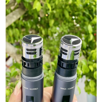 Micro Không Dây Cao Cấp MTMAX H2PRO - Cao Cấp Với Khả Năng Pin Nam Châm Hút Tự Động Sạc. Khả Năng Bắt Sóng Cao 50 - 100M, Chuyên Dùng Cho Karaoke Gia Đình, Phòng Trà, Quán Bar, Bảo Hành 12 Tháng