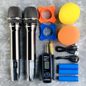 Micro Cao Cấp MTMAX K50PRO - Micro Karaoke Không Dây Đa Năng Sử Dụng Cho Tất Loại Loa Kéo, Vang, Amply Thiết Kế Mới Lạ Siêu Đẹp Bắt Sóng Xa Đến 100M Bảo Hành 12 Tháng
