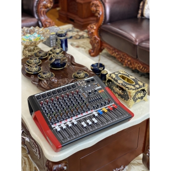 Mixer MTMAX F88Pro Đẩy Liền Vang Liền Mixer Công Suất 8 Cổng Micro Chỉnh Equalizer 99 Hiệu Ứng DSP