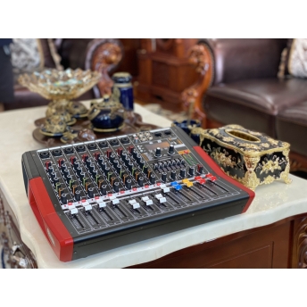 Mixer MTMAX F88Pro Đẩy Liền Vang Liền Mixer Công Suất 8 Cổng Micro Chỉnh Equalizer 99 Hiệu Ứng DSP