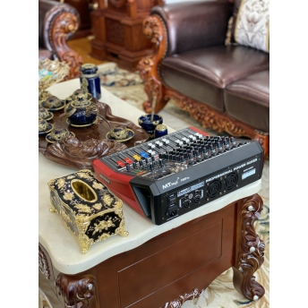 Mixer MTMAX F88Pro Đẩy Liền Vang Liền Mixer Công Suất 8 Cổng Micro Chỉnh Equalizer 99 Hiệu Ứng DSP
