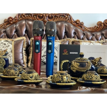 Micro Không Dây SGMAX G02 , Mẫu 2 Mic Mới, Chuyên Dùng Cho karaoke Hát Nhẹ