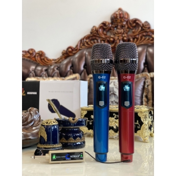 Micro Không Dây SGMAX G02 , Mẫu 2 Mic Mới, Chuyên Dùng Cho karaoke Hát Nhẹ