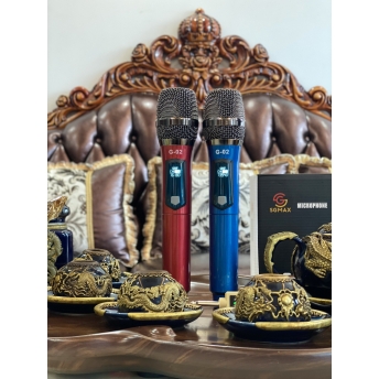 Micro Không Dây SGMAX G02 , Mẫu 2 Mic Mới, Chuyên Dùng Cho karaoke Hát Nhẹ