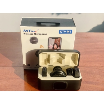 Wireless Microphone KTV-M1 -  Micro Cài Áo Không Dây Hoàn Hảo Cho Mọi Sự Kiện - Chống Ồn, Chống Nhiễu, Lọc Tạp Âm Thông Minh - Kết Nối Không Dây, Có Dây Đa Dạng