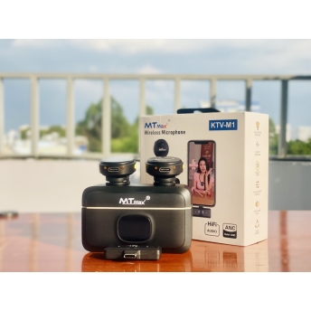 Wireless Microphone KTV-M1 -  Micro Cài Áo Không Dây Hoàn Hảo Cho Mọi Sự Kiện - Chống Ồn, Chống Nhiễu, Lọc Tạp Âm Thông Minh - Kết Nối Không Dây, Có Dây Đa Dạng