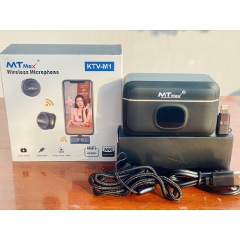 Wireless Microphone KTV-M1 -  Micro Cài Áo Không Dây Hoàn Hảo Cho Mọi Sự Kiện - Chống Ồn, Chống Nhiễu, Lọc Tạp Âm Thông Minh - Kết Nối Không Dây, Có Dây Đa Dạng
